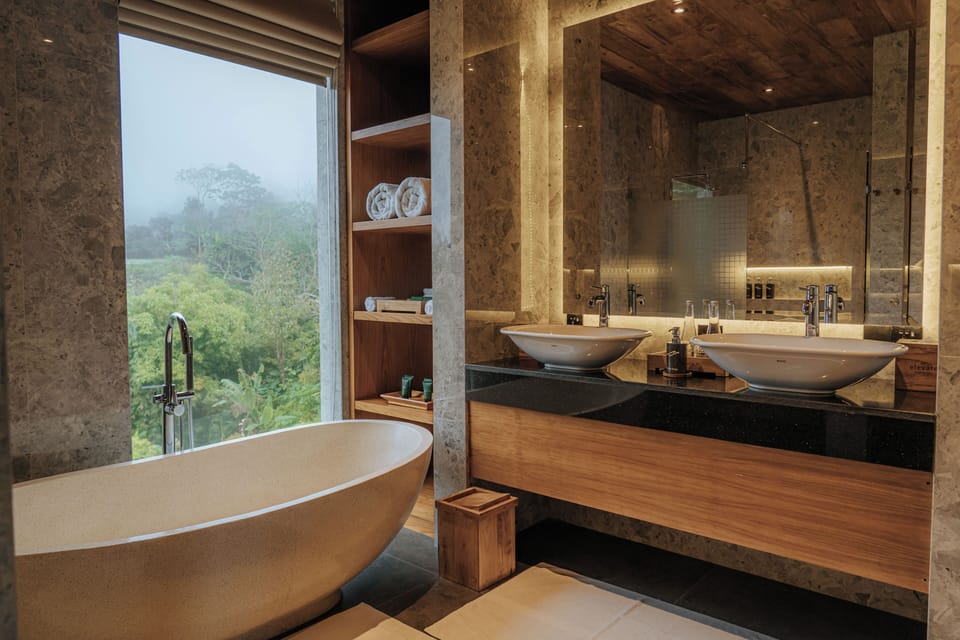 Elevate Palace | Bathroom | Hair dryer, bathrobes, slippers, electronic bidet