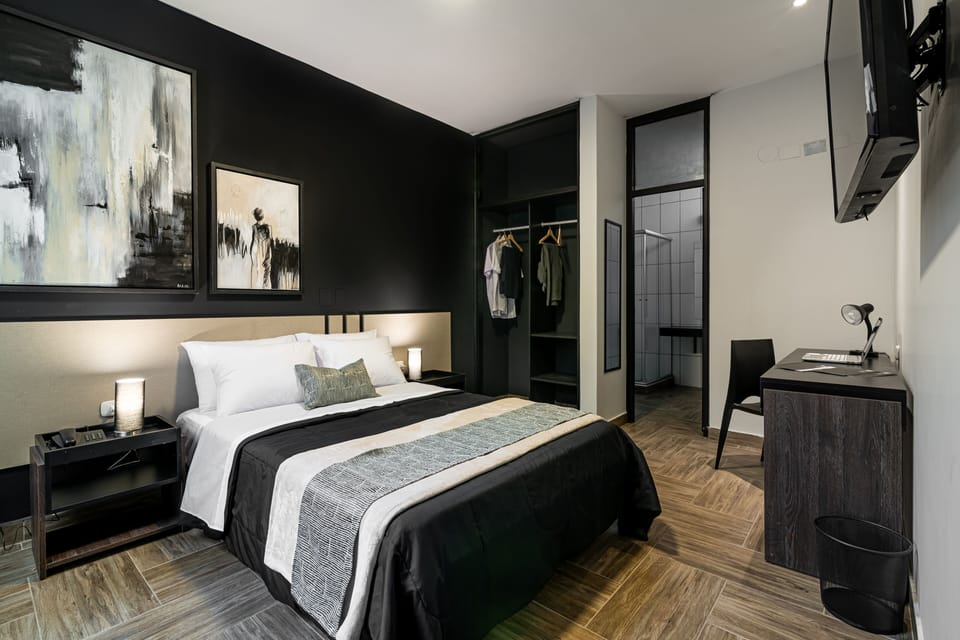 Basic Double Room | Down comforters, desk, iron/ironing board (on request), WiFi (free)