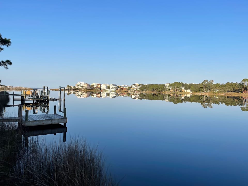 Morning view from your dock to the Gulf of Mexico