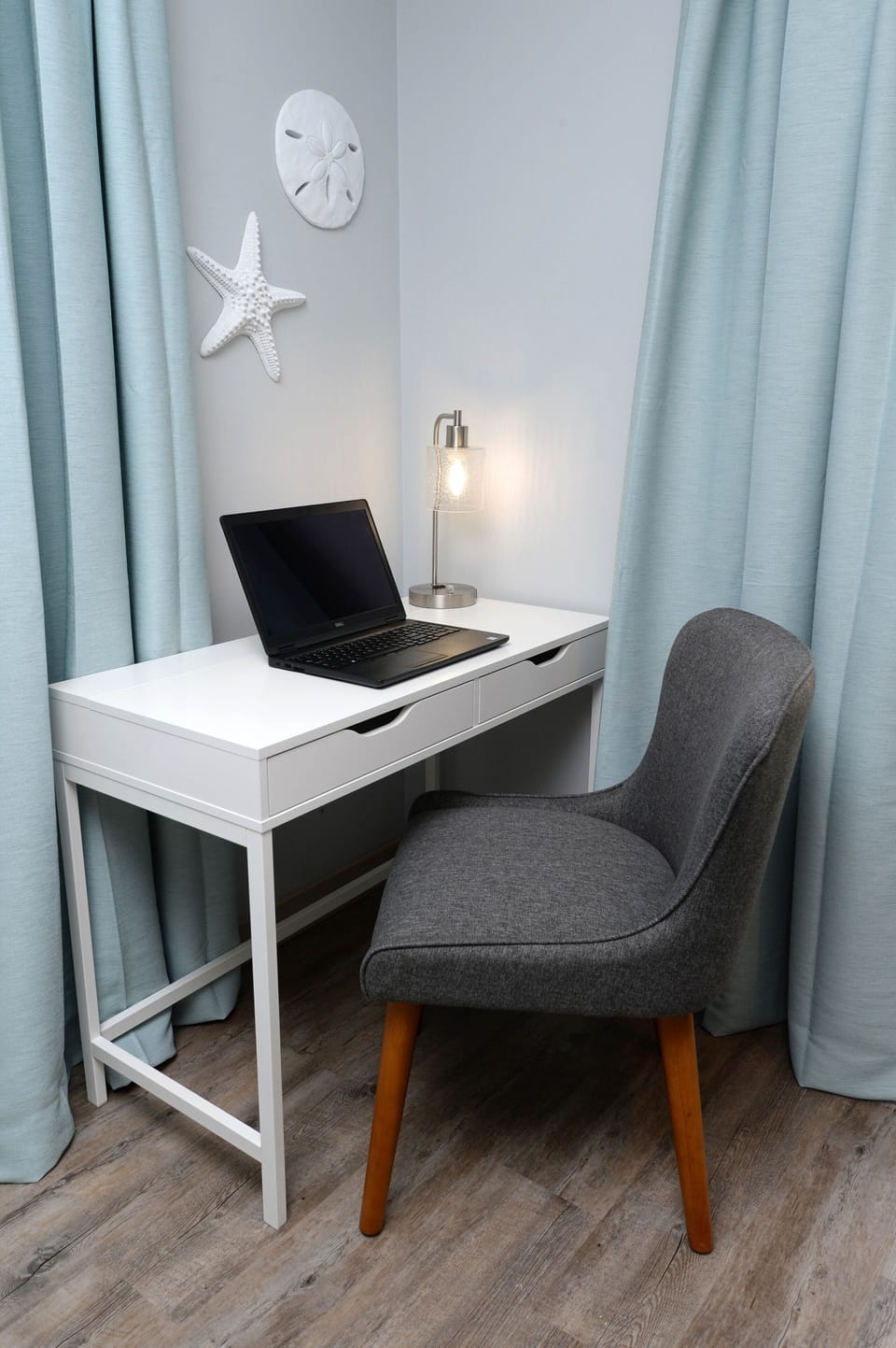 first floor king with deck access and desk
