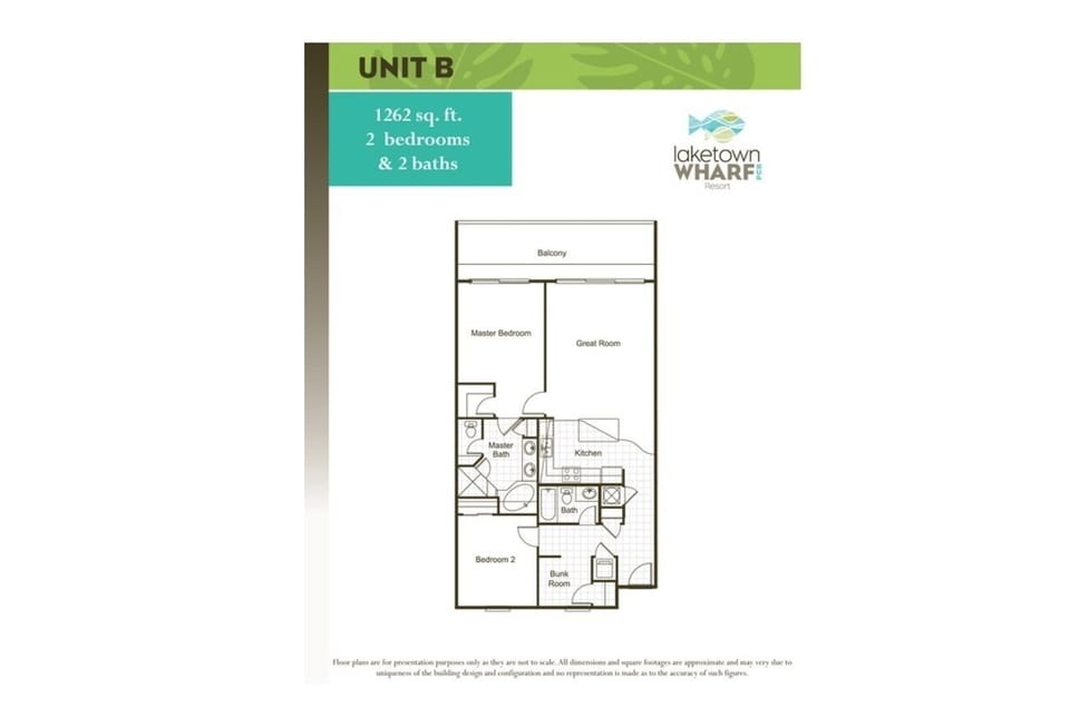 1,262 sq ft = more space per guest than most places on Florida's Emerald Coast