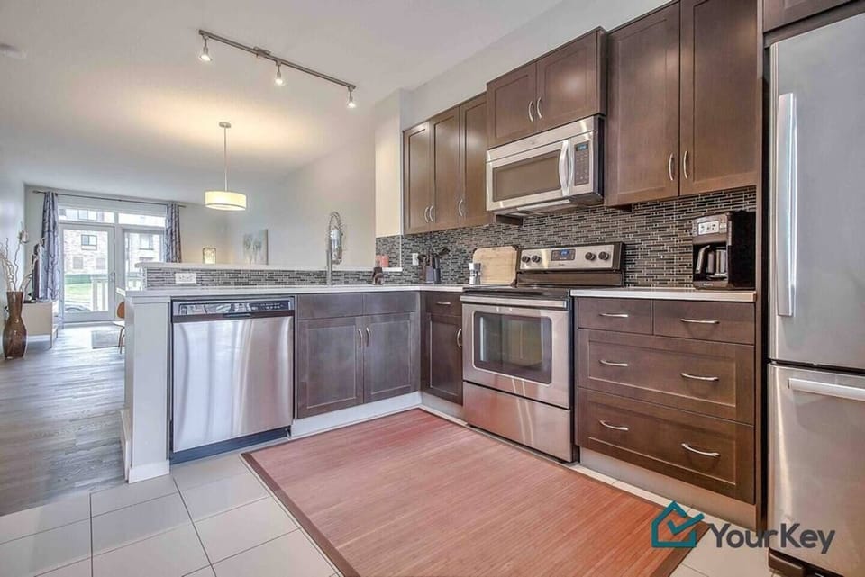 Plenty of space in the kitchen, even if you're all cooks! You'll find everything you need from coffee maker (and coffee), toaster, oven, microwave, kettle, bake-wear, pots, pans, dishwasher, salt and pepper, oil, mugs, cups, wine openers and more. 
