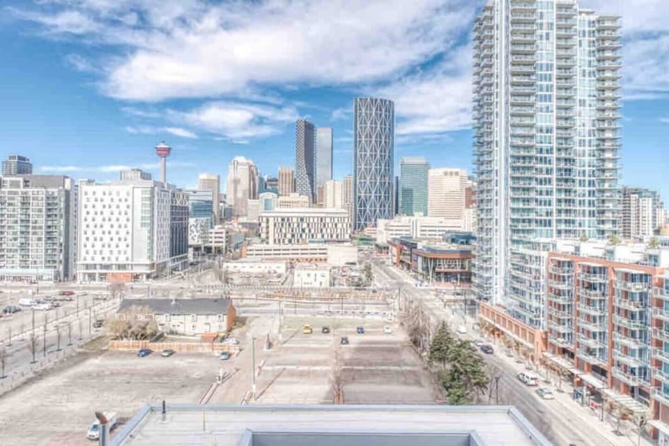 A bright, airy space framed by beautiful high-rise views.