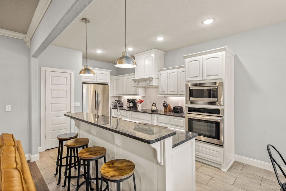 You'll find seating for 12 in our spacious kitchen.