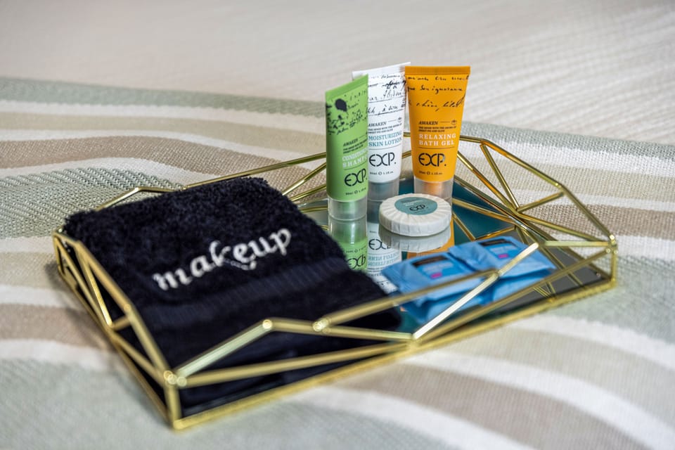 Complimentary toiletries included on each bed. 