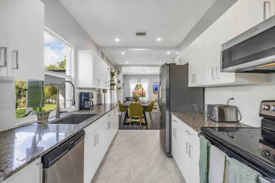 Fully stocked kitchen 