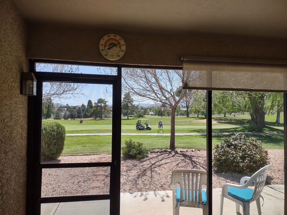 18th Fairway view from inside the condo. It never gets old! (early spring photo)