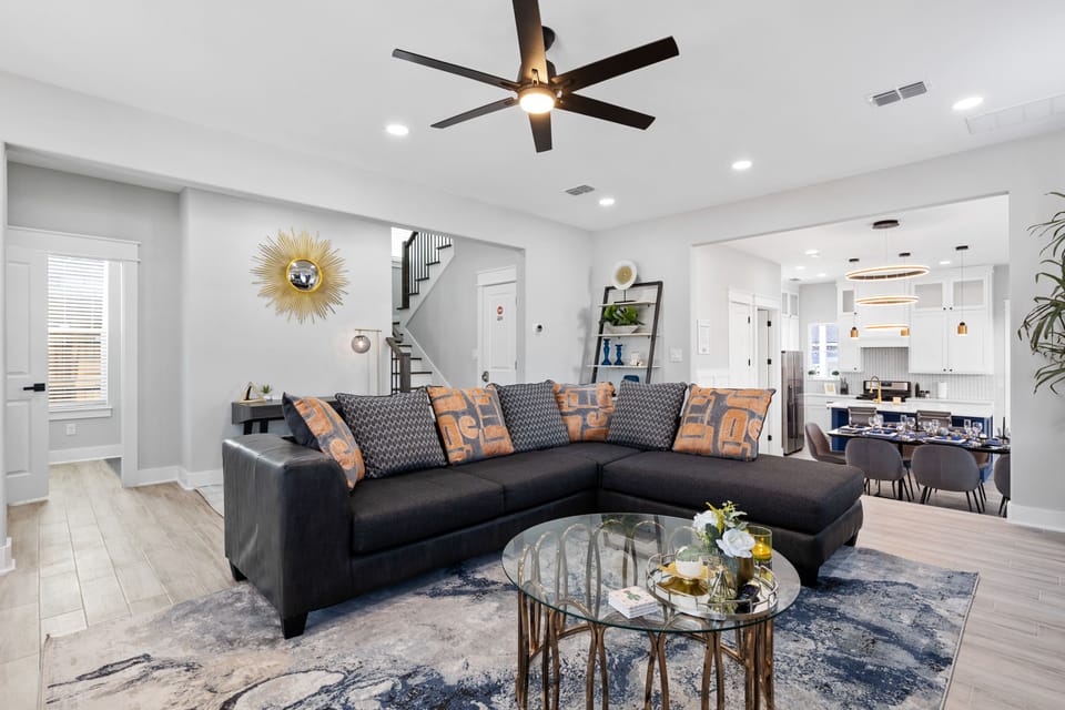 This  newly built home was designed with entertainment intention throughout!
