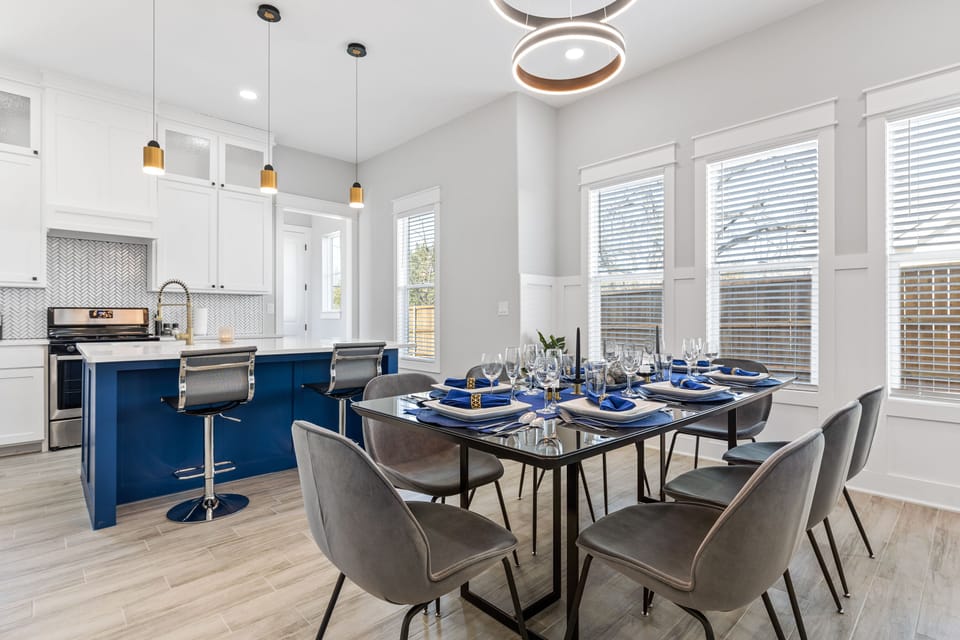 Designer dinning and Kitchen area.