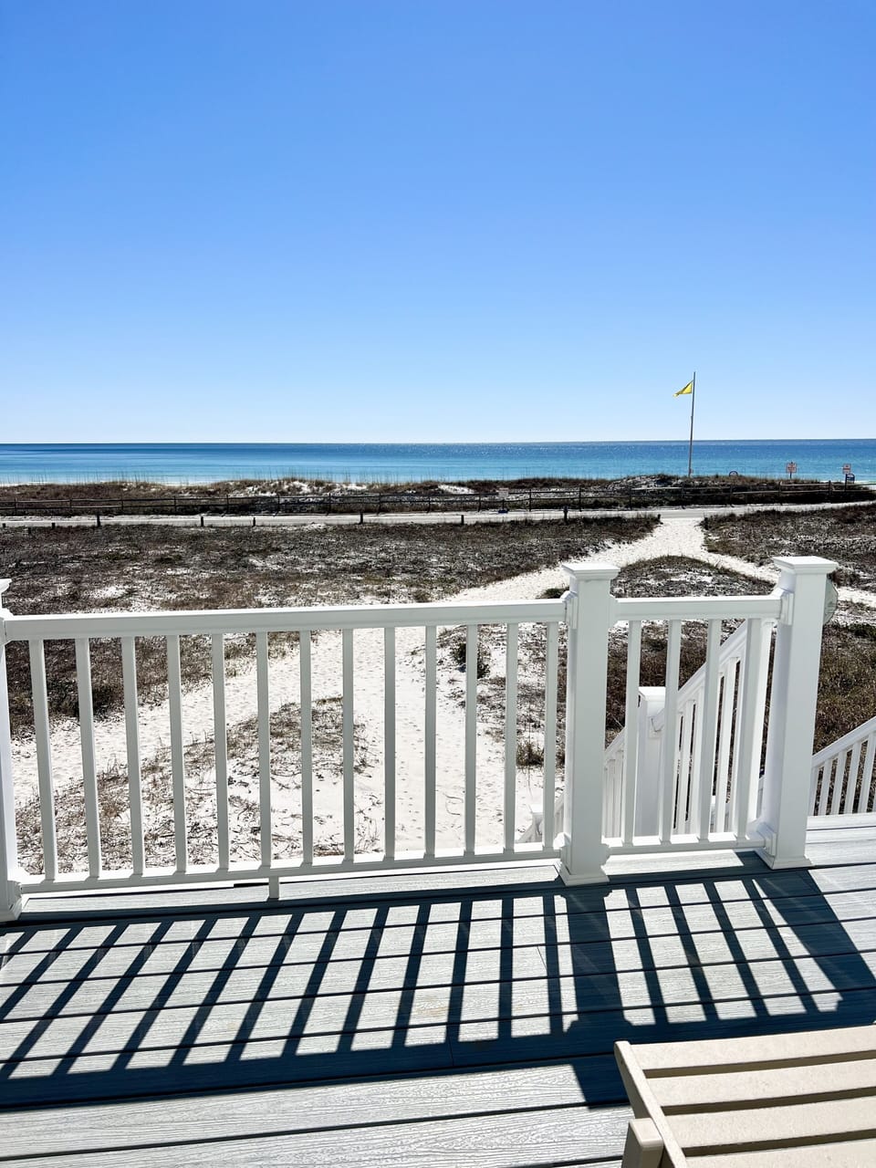 Deck Off Main Level - Walk Down to the Beautiful Beach