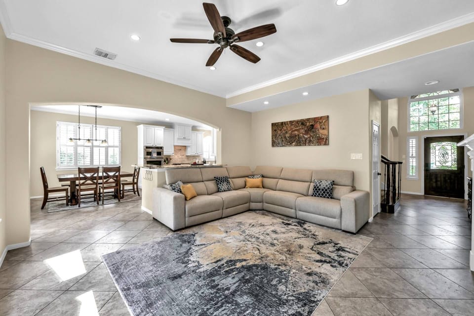 Natural light keeps the space bright and comfortable