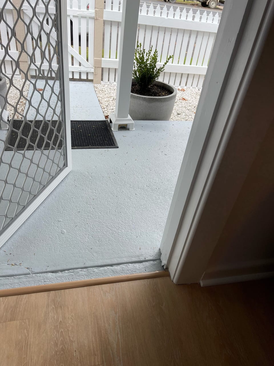 Back door is flat with no steps