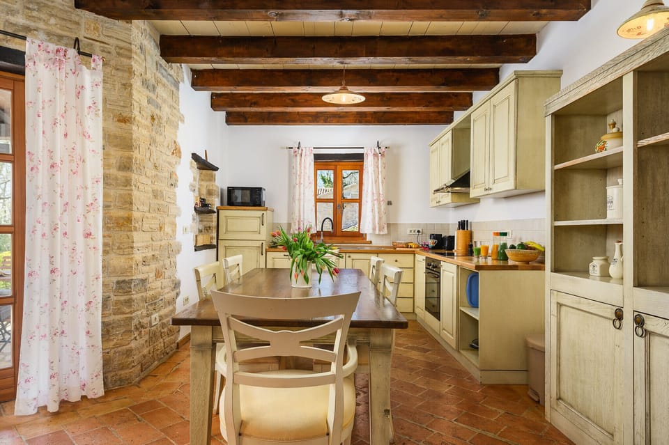 Villa Elaya, Tinjan, Istria, kitchen and dining room