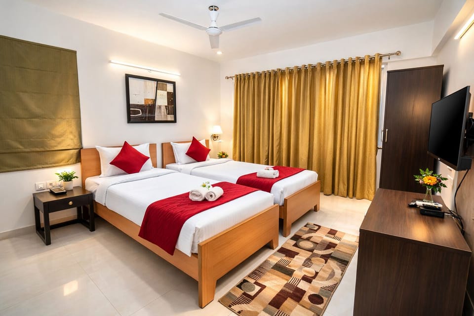Luxury Twin Room | Egyptian cotton sheets, premium bedding, individually decorated