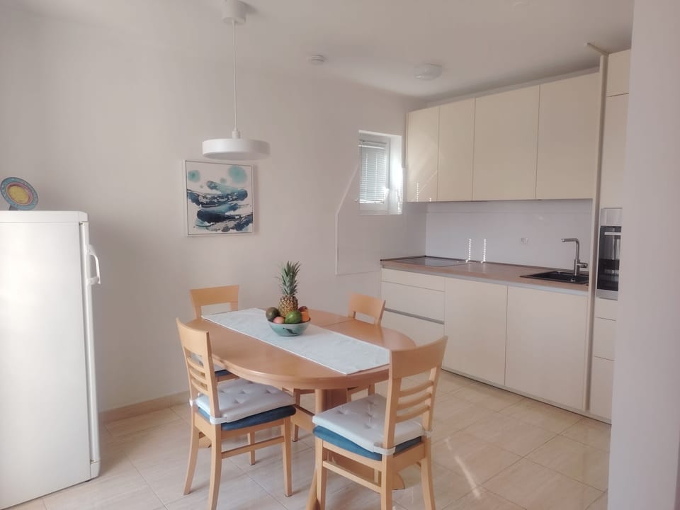 Apartment (A1) | Private kitchen | Fridge, oven, stovetop, dishwasher