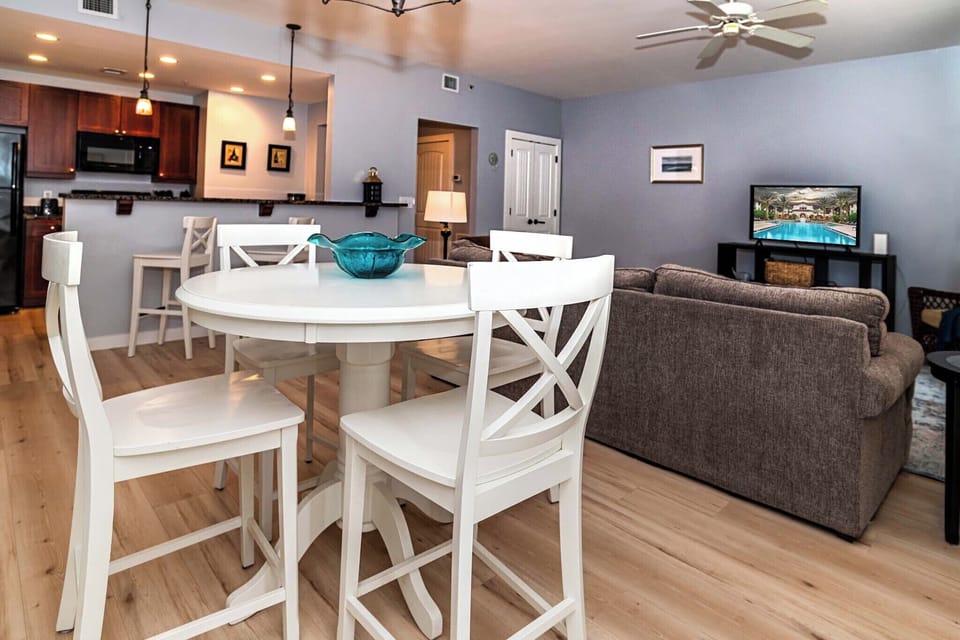 Dining to Living Area and Kitchen