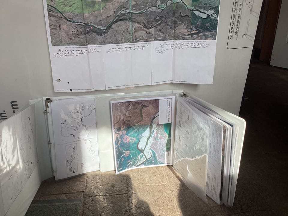 Access maps to nearby streams and rivers