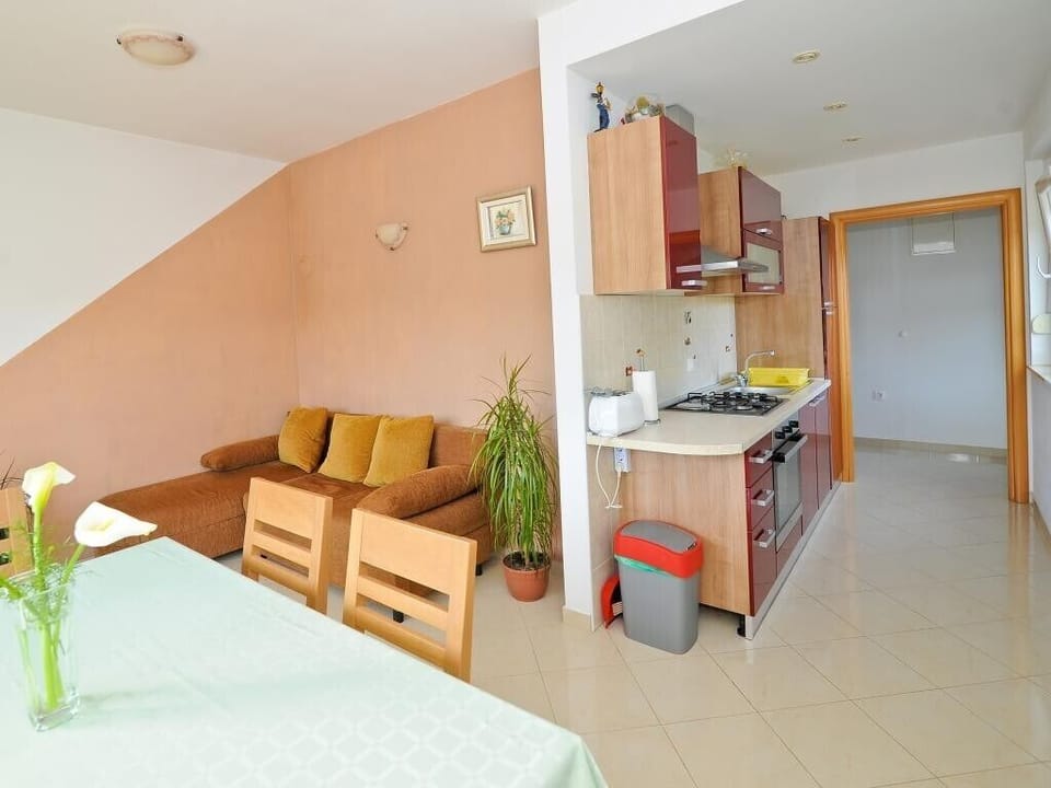 Kitchen and living room