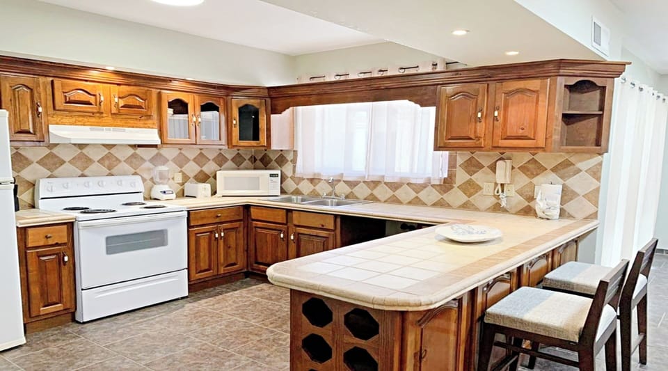 Family Villa, 3 Bedrooms | Private kitchen | Full-size fridge, microwave, oven, toaster