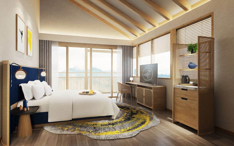 Free minibar items, in-room safe, blackout drapes, soundproofing