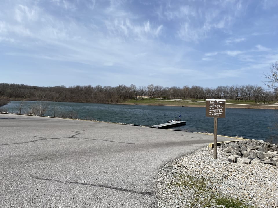 Boat dock at Ruark Bluff 1 mile from house