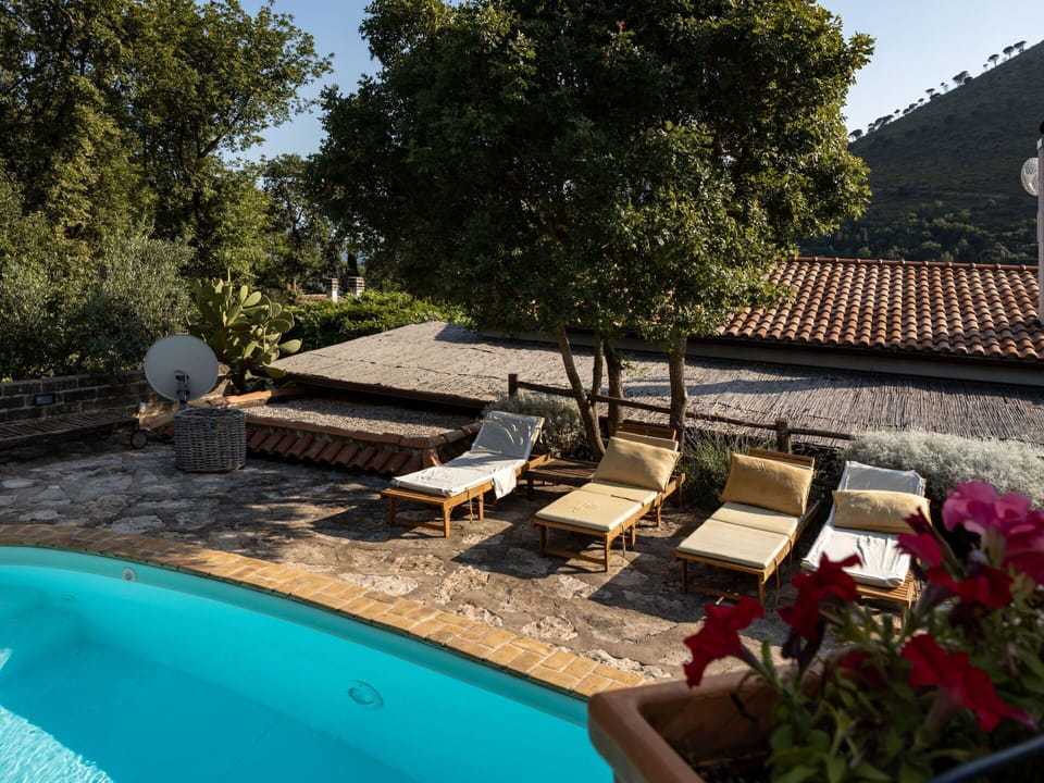 Water, Plant, Property, Azure, Sky, Outdoor Furniture, Swimming Pool, Tree, Building, Shade