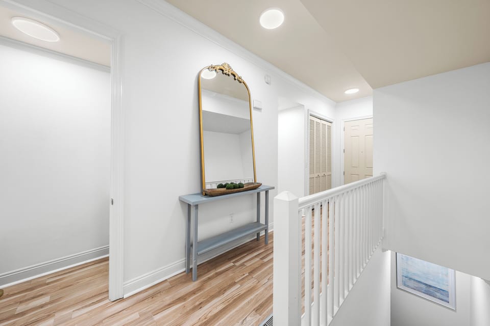 Entry Hallway and Upstairs Half bath