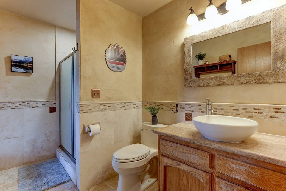 Second full bath with walk-in shower.