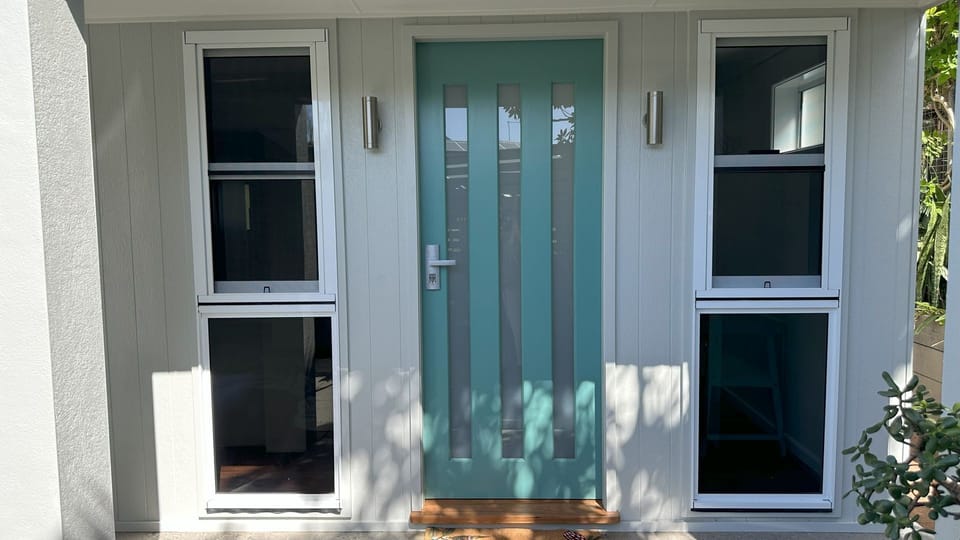 Front door.