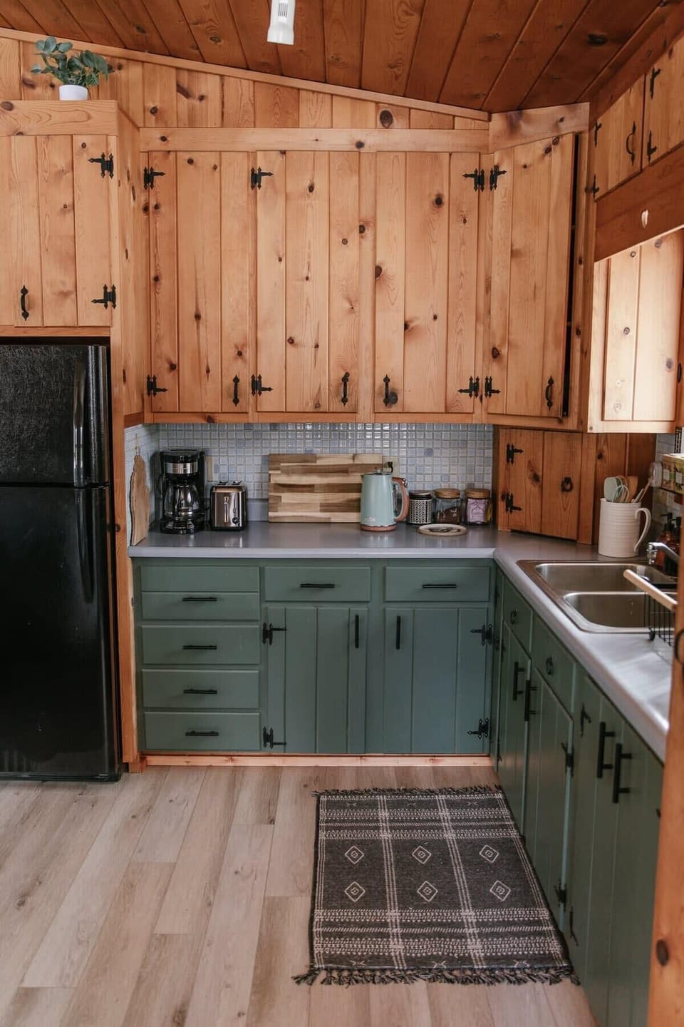 Our kitchen is fully stocked with essentials for cooking, a variety of teas and locally roasted coffee.