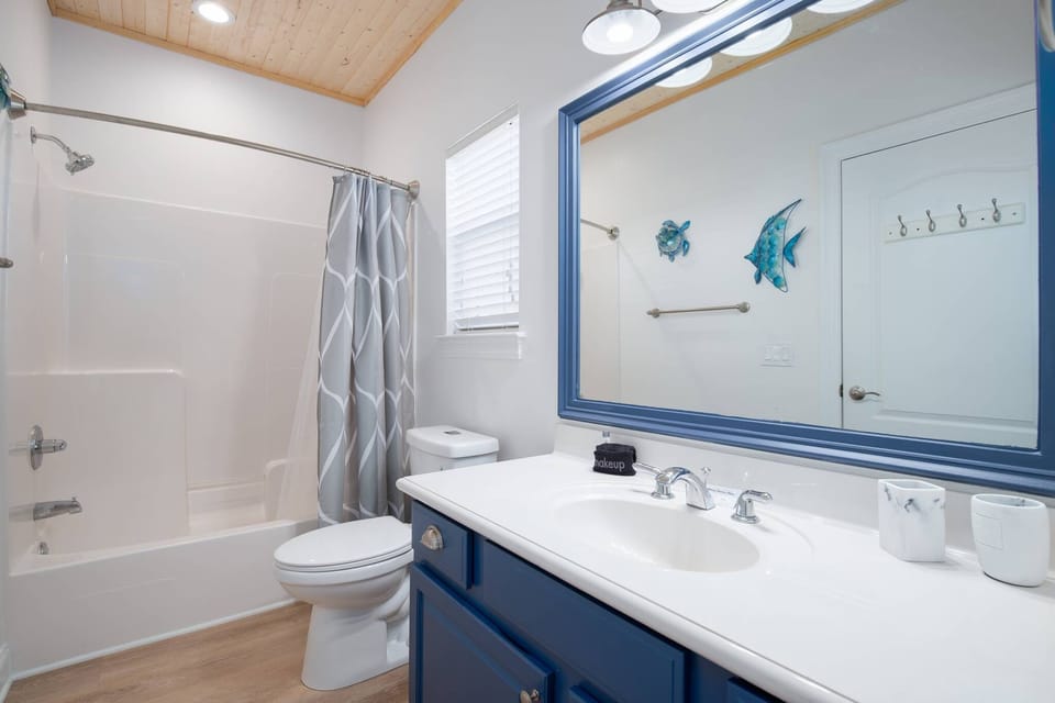 Main level bathroom. 