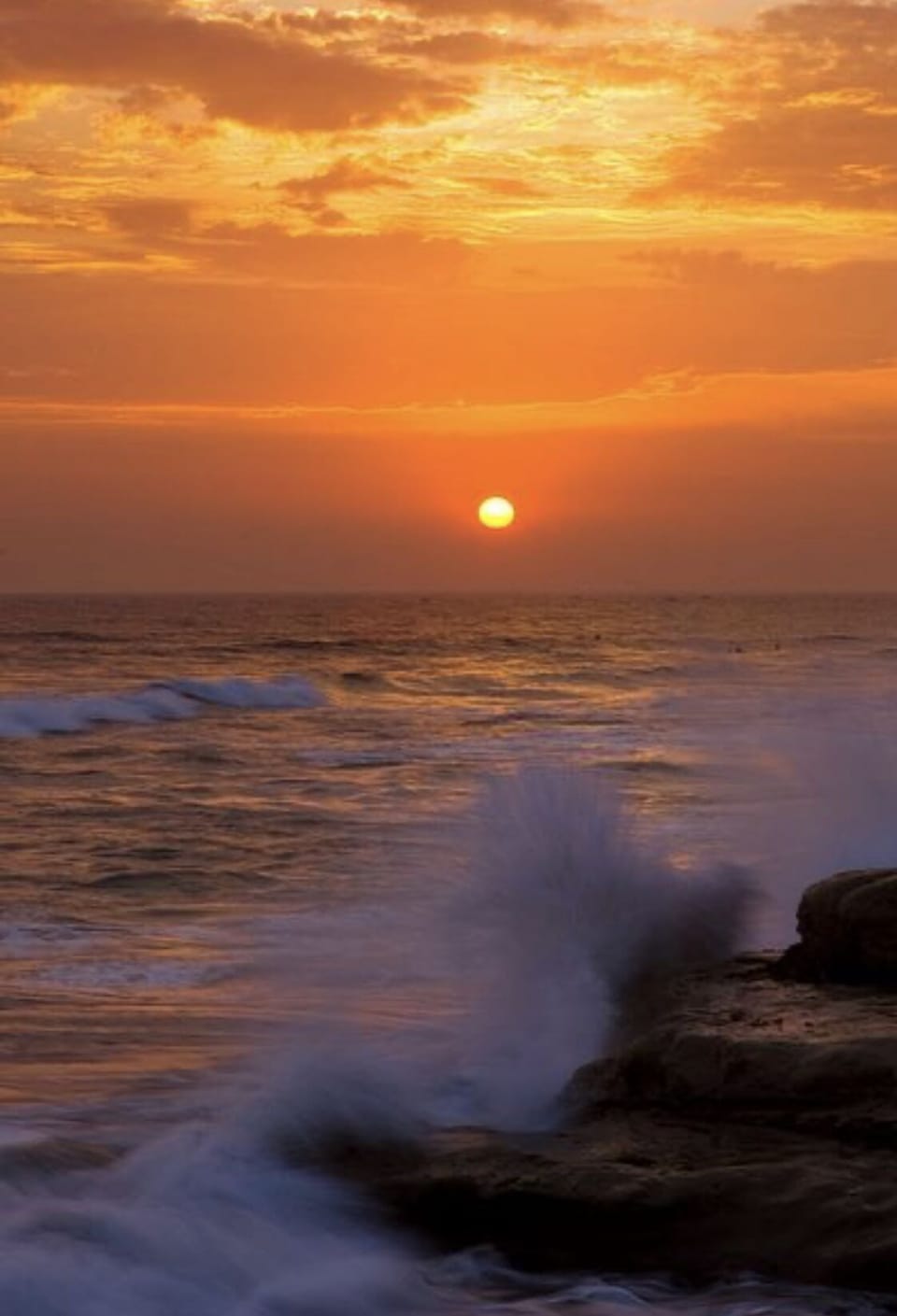 Beautiful sunset captured at Carlsbad Beach. Also walking distance from prop.