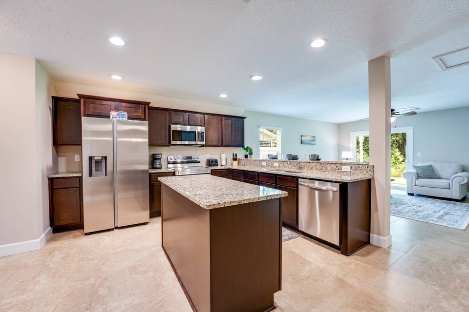 Open Kitchen - Stainless Steel Appliances including Dishwasher