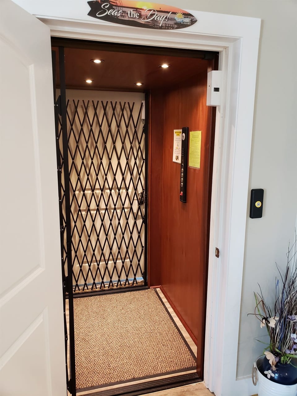 Elevator access to all floors Elevator is free to use but Must be requested and read guidelines for proper use