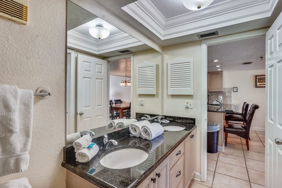 Guest Bathroom off of Kitchen Area