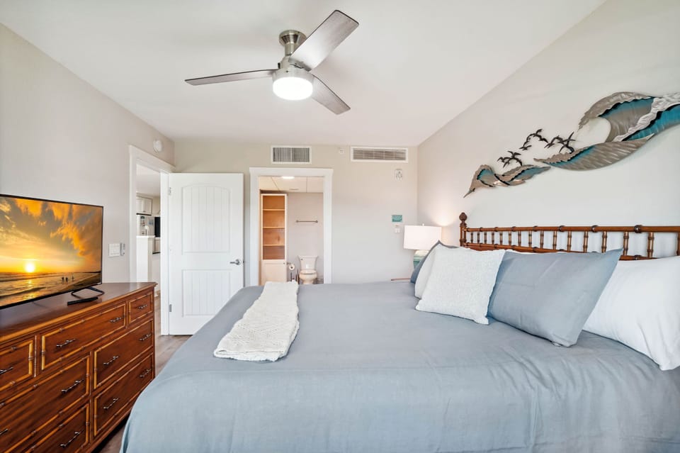 Master Bedroom with King Bed and Attached Bathroom