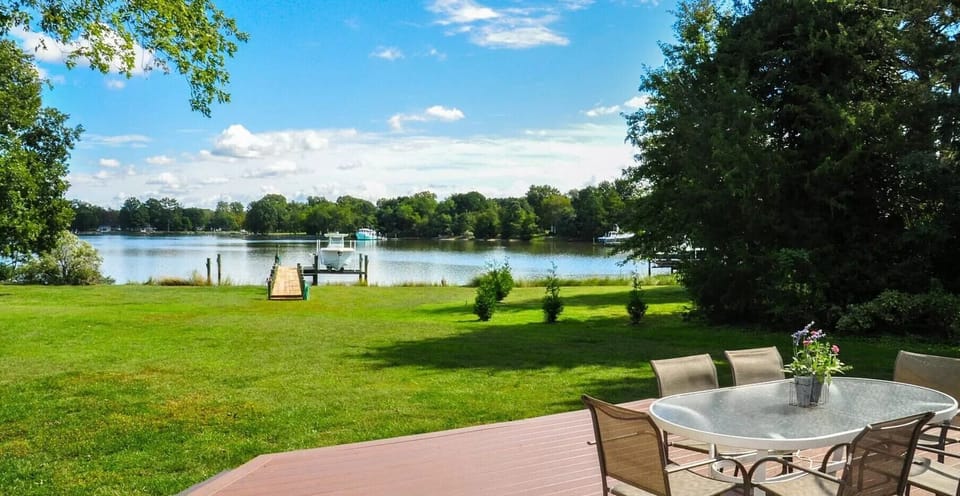 View from deck - grilling or sipping your favorite beverage or just gazing!   