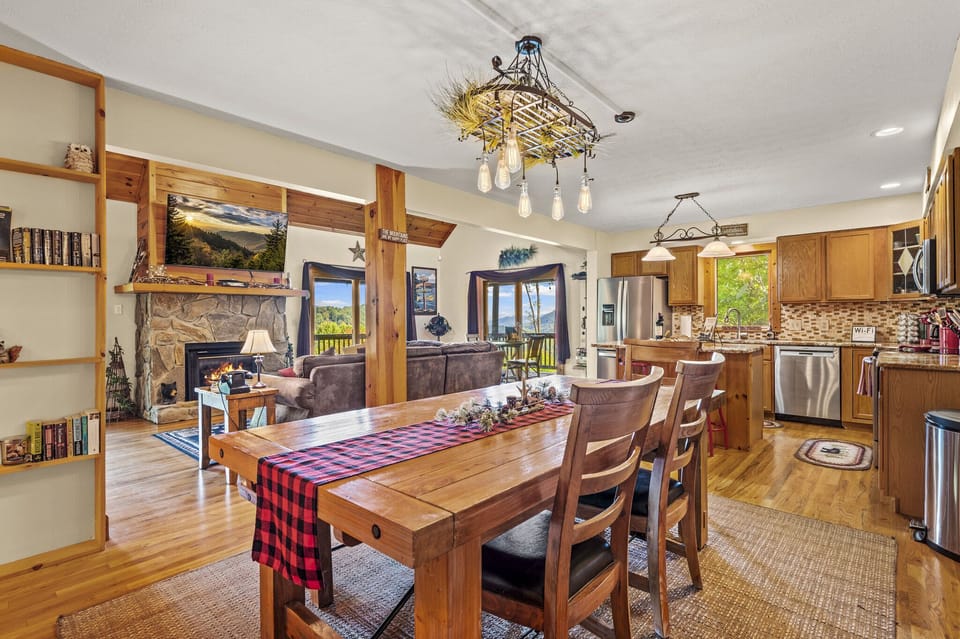 The open-concept main floor allows for family/small group optimal entertainment