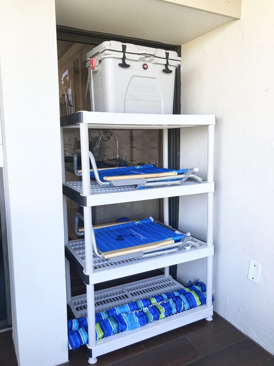 We’ve provided beach chairs, umbrellas and a yeti-style cooler for your outings.