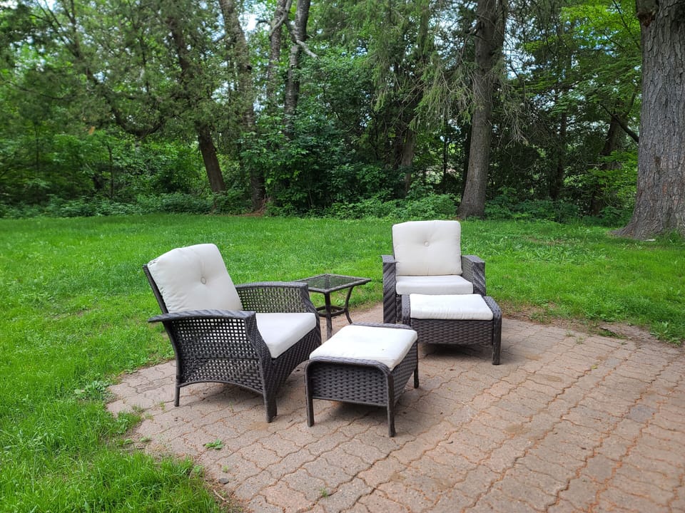 Seating on front patio
