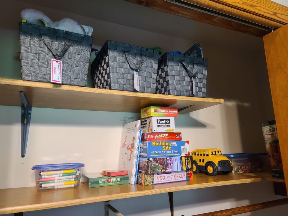 Find lots of fun for kids of all ages in the  bedroom closet