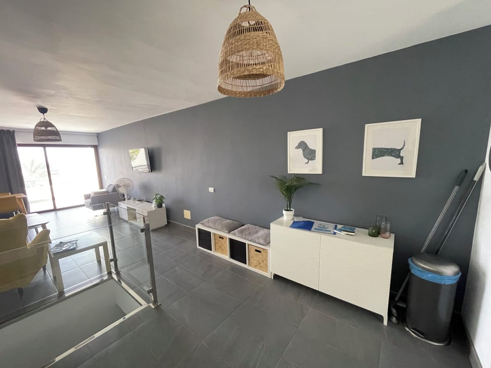 Large living space, leading to sea-view balcony