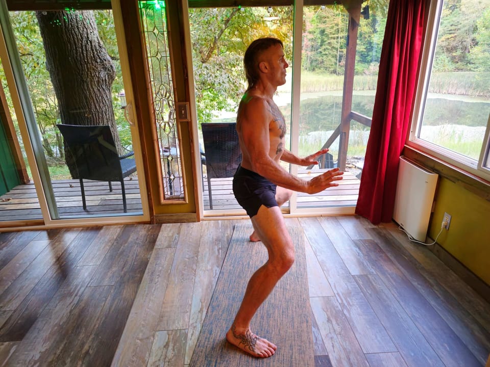 You can do your movement indoors or outdoors. 