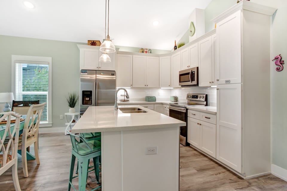 You will find it well equipped with cooking essentials.