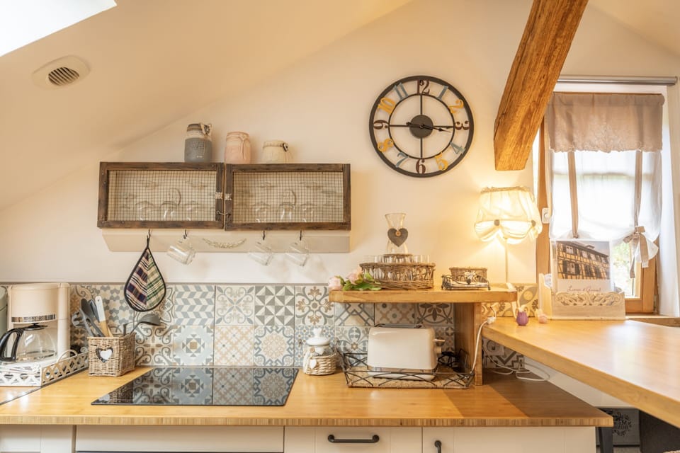 Open kitchen connected to the living area