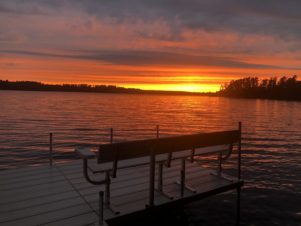 Benches on the dock
