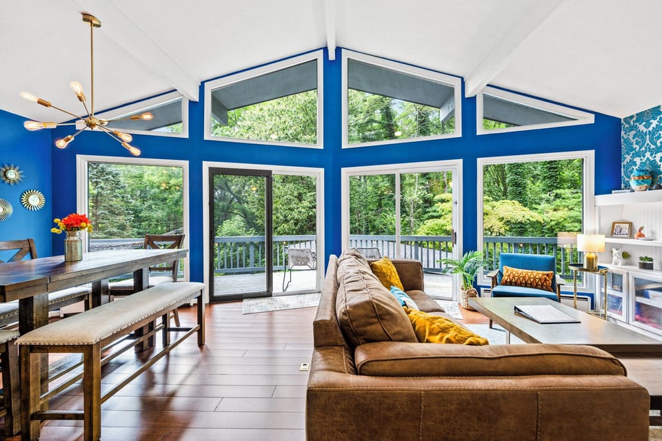 Great natural light and vaulted ceilings.