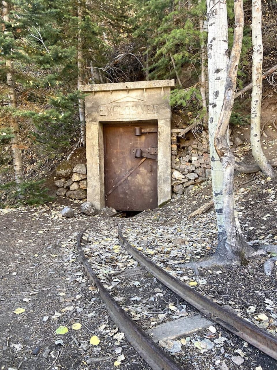 Mining ruins up Daly Canyon