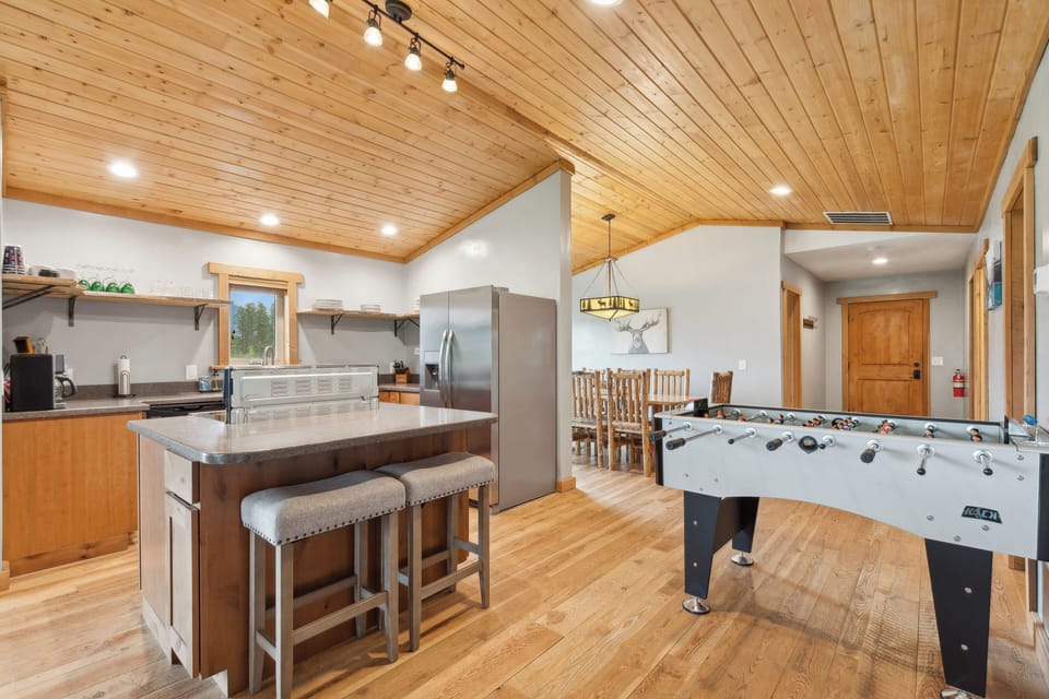 Open concept. Fooseball table 