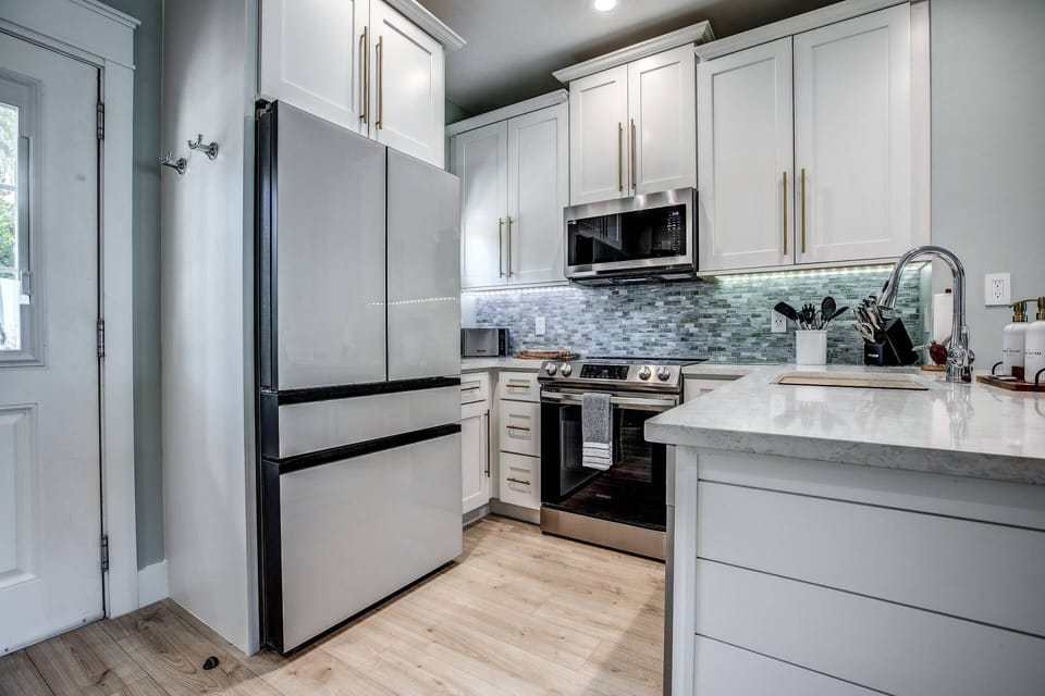 The high-end kitchen updates are sure to bring out your inner chef, offering a stylish and well-equipped space for culinary adventures at Tipsy Turtle